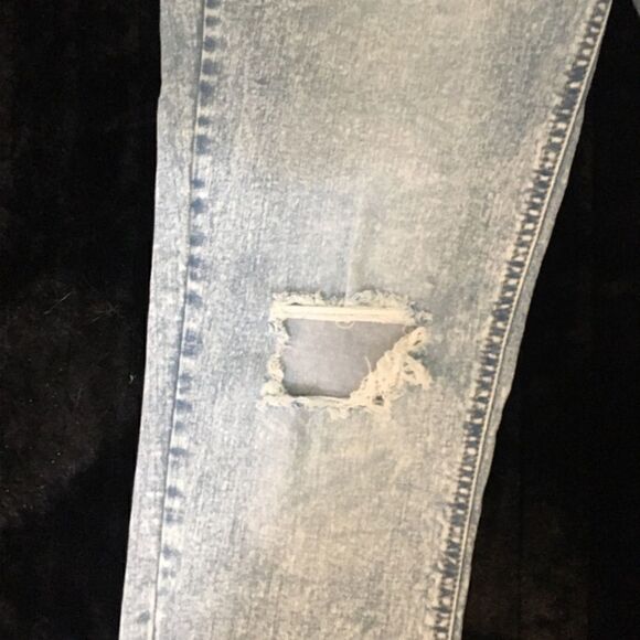 80s Vibes High waisted Button Fly Stretch Denim - Picture 7 of 8